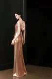 Tineit Sexy Sheath Straps Sequin Gold Prom Dresses Party Evening Dress With Ruffles (PRE-ORDER)