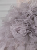 Tineit Pretty Mermaid Strapless Lilac Tulle Long Prom Dresses Party Gown Evening Dress (PRE-ORDER)