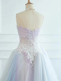 Tineit Pretty Ball Gown Spaghetti Straps Tulle Long Prom Dresses Party Gown Evening Dress (PRE-ORDER)