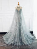 Tineit Pretty Mermaid High Neckline Sequin Long Prom Dresses Party Gown Evening Dress (PRE-ORDER)