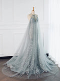 Tineit Pretty Mermaid High Neckline Sequin Long Prom Dresses Party Gown Evening Dress (PRE-ORDER)