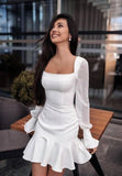 Tineit Elegant Homecoming Dresses Pretty Short Cocktail Dresses Sheath Birthday Outfits (PRE-ORDER)