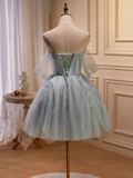 Tineit Elegant Ball Gown Off The Shoulder Tulle Party Dress Lace Homecoming Dresses (PRE-ORDER)