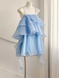 Tineit Cute A line Straps th Birthday Dress Chiffon Homecoming Dresses (PRE-ORDER)