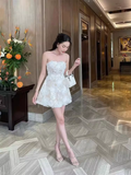 Tineit Elegant A Line Strapless th Birthday Dress Short Homecoming Dresses (PRE-ORDER)