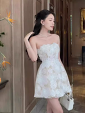 Tineit Elegant A Line Strapless th Birthday Dress Short Homecoming Dresses (PRE-ORDER)