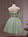 Tineit Elegant A Line Mint Green Birthday Outfits Tulle Homecoming Dresses (PRE-ORDER)