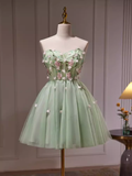 Tineit Elegant A Line Mint Green Birthday Outfits Tulle Homecoming Dresses (PRE-ORDER)