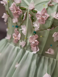 Tineit Elegant A Line Mint Green Birthday Outfits Tulle Homecoming Dresses (PRE-ORDER)