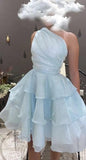 Tineit One Shoulder A Line Short Homecoming Dresses (PRE-ORDER)