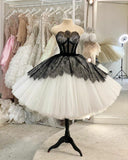 Tineit Vintage Ball Gown Prom Dresses Short Homecoming Dress Tulle Party Dress (PRE-ORDER)