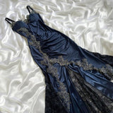 Tineit Sexy Navy Blue Mermaid Lace Prom Dress Party Dress (PRE-ORDER)