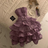 Tineit Chic Ball Gown Strapless Short Homecoming Dress th Birthday Outfits (PRE-ORDER)