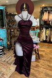 Tineit Chic Tight Short Homecoming Dress Fashion Party Gown Burgundy Birthday Outfits (PRE-ORDER)