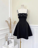 Tineit Elegant A line Spaghett Straps Satin Short Birthday Outfits Homecoming Dress (PRE-ORDER)