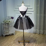 Tineit Vintage A line Straps Black Birthday Outfits Tulle Homecoming Dress (PRE-ORDER)