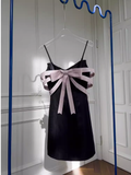 Tineit Unique A line Straps Satin Black Homecoming Dress th Birthday Outfits (PRE-ORDER)