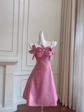 Tineit Unique A line Straps Pink Homecoming Dress th Birthday Outfit (PRE-ORDER)