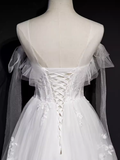 Tineit Vintage A line Straps White Tulle Homecoming Dress th Birthday Outfits (PRE-ORDER)