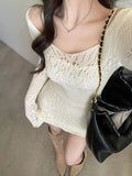 Tineit Calynda Knitted Lace Mini Dress