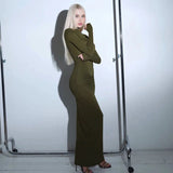 Tineit Clover Long Sleeve Maxi Dress