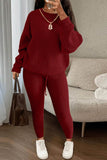 Tineit Crew Neck Sweater Suits