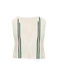 Tineit Heenny Vest Top White / Green