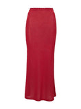 Tineit-Hugs & Kisses Knit Maxi Skirt Red