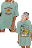 Tineit Awakecrm Halloween Town University Graphic T-shirt