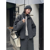 Stall Texture Cotton Coat + Skirt 2024 Winter Korean Style Simple Casual Suit A9310