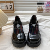 shoes Japanese Jk Shoes Small Leather Shoes Women's British Style 2024 Spring and Autumn New Black Platform Lolita Mary Jane Single-Layer Shoes