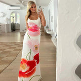 Tineit Timber Floral Print Maxi Dress