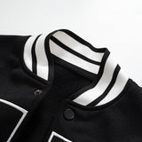 Tineit 2024 Fall Fashion Oversized Logo Varsity Jacket