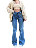 Tineit Mid Waist Washed Boyfriend Jeans