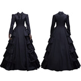 detective costume Medieval Victorian Dress Halloween Renaissance Gothic Lace Queen Princess Dress