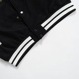 Tineit 2024 Fall Fashion Oversized Logo Varsity Jacket