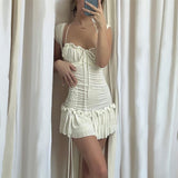 Tineit Semira Short Sleeve Ruffle Mini Dress