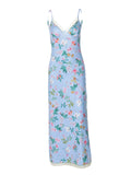 Tineit May V-Neck Floral Maxi Slip Dress