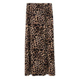 soulja boy outfits Fone Jianhe 2024 Autumn and Winter Fashion Leopard Print Skirt High-Grade Temperament Brushed A- line Dress 28809