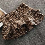 going out outfits Leopard Print Skirt Women's Skirt Korean Style Pettiskirt Women's Spring New Fashion Slimming Short High Waist Hip Skirt