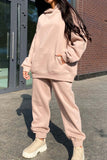 Tineit Pocketed Hoodie Elastic Waist Long Pants Set