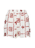 Tineit Resortella Set White / Red Curve 2024 New Pant