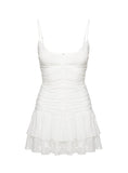 Tineit Rothea Mini Dress White Brodierie