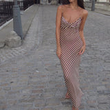 Tineit Robyn Striped Maxi Dress