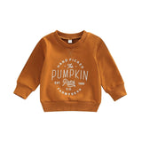 Tineit Halloween Awakecrm Lioraitiin 0-4Years Toddler Baby Girl Boy Halloween Sweatshirts Long Sleeve Letter Printed O-Neck Top