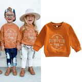 Tineit Halloween Awakecrm Lioraitiin 0-4Years Toddler Baby Girl Boy Halloween Sweatshirts Long Sleeve Letter Printed O-Neck Top