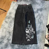 Tineit Y2K Baggy Jeans men vintage Embroidered high quality jeans Hip Hop Goth streetwear Harajuku men women Casual wide leg jeans