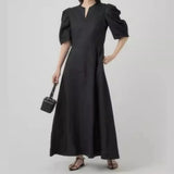 Tineit Puff Sleeve Vestidos Mujer Japanese O-neck Women Dresses Vintage Ins Dress Spring Summer Vestido 2025 New High Waist Robes