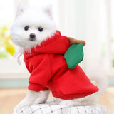 Tineit Cute Dog Hoodie Pet Fruit Clothes Funny Dog Cat Coats with Hat Halloween Cosplay Costume Dogs Hooded Sweatshirt for Puppies Cat