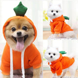 Tineit Cute Dog Hoodie Pet Fruit Clothes Funny Dog Cat Coats with Hat Halloween Cosplay Costume Dogs Hooded Sweatshirt for Puppies Cat